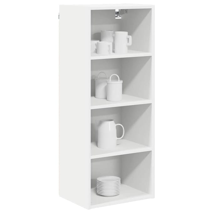 vidaXL - Hangkast - Wit - 40 - x - 29,5 - x - 100 - cm - Bewerkt - hout