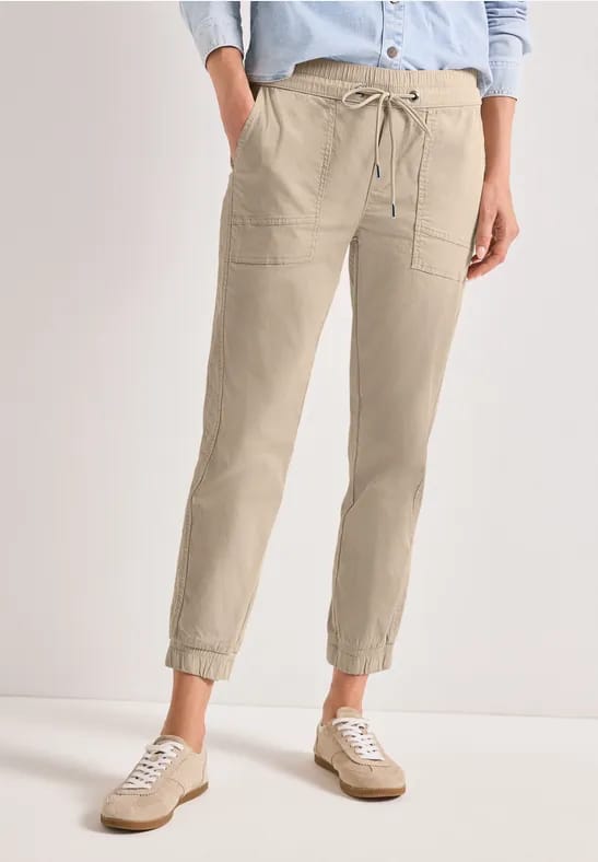 Slim Leg broek in papertouch kwaliteit