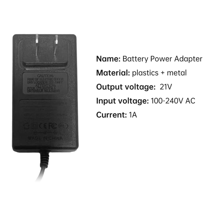 Elektrisch Gereedschap Lithium Batterij Oplader Lithium Batterij Stroomadapter Lithium Gereedschap US 21V