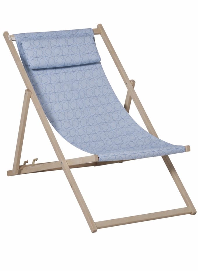 Madison beachchair Circle blue outdoor