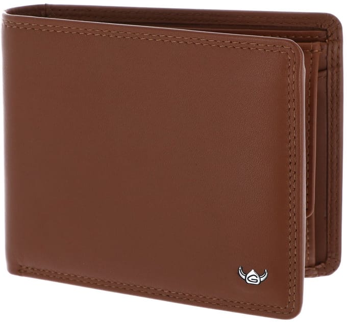 Golden Head Leren portemonnee Polo RFID Protect Scheintasche 1427 Cognac bruine