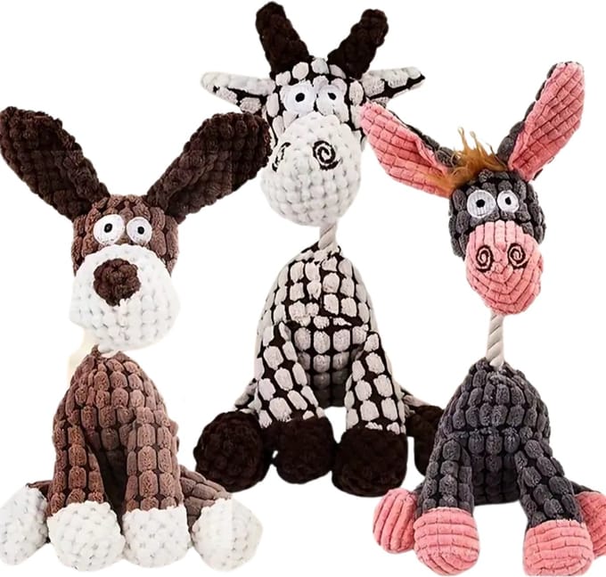 Nivard Honden Speelgoed - Hond - Speelgoed - Dog Toy - Pluche - Bruin