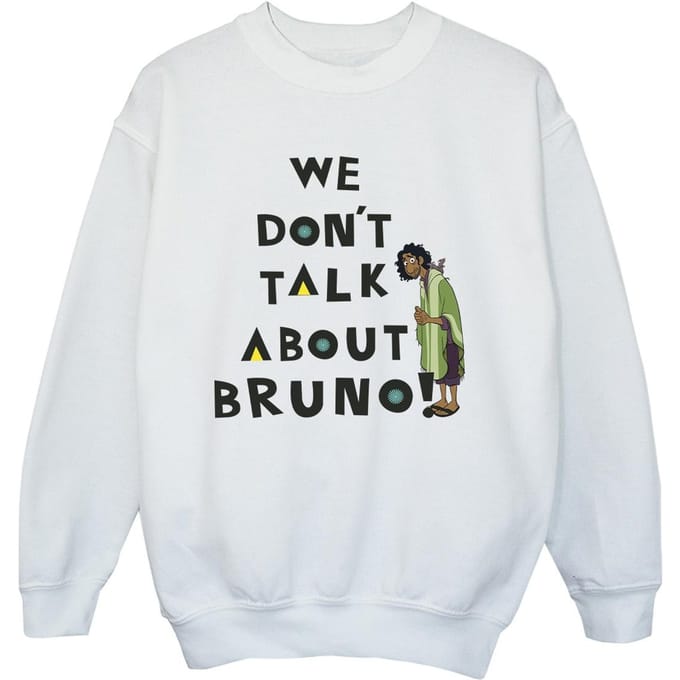 Disney Jongens Encanto We Dont Talk About Bruno Jongens Sweatshirt (Wit)