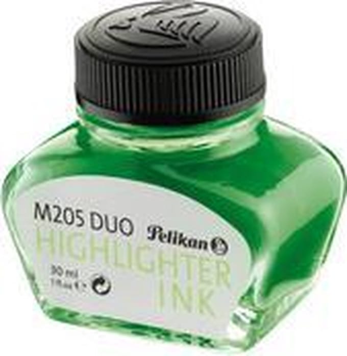 Pelikan Textmarkertinte L.groen 30ml voor vulpen M 205