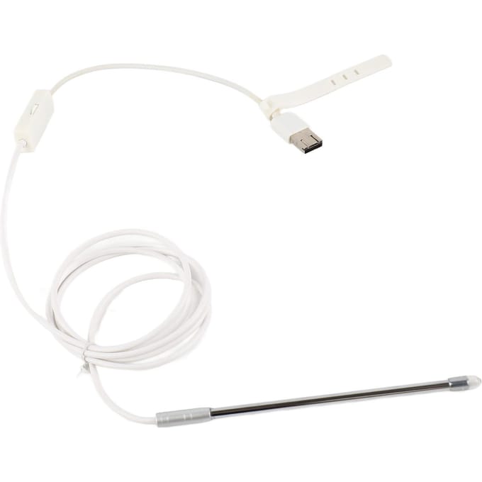 Endoscope Visuel 4,9 mm Cavité Oreille Nez Caméra Endoscope Inspection Vidéo Cure-oreille avec Lumière LED white