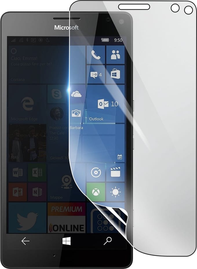 3mk, Geschikt voor Microsoft Lumia 950 XL, Schokbestendige Hydrogel Screenprotector, Transparant