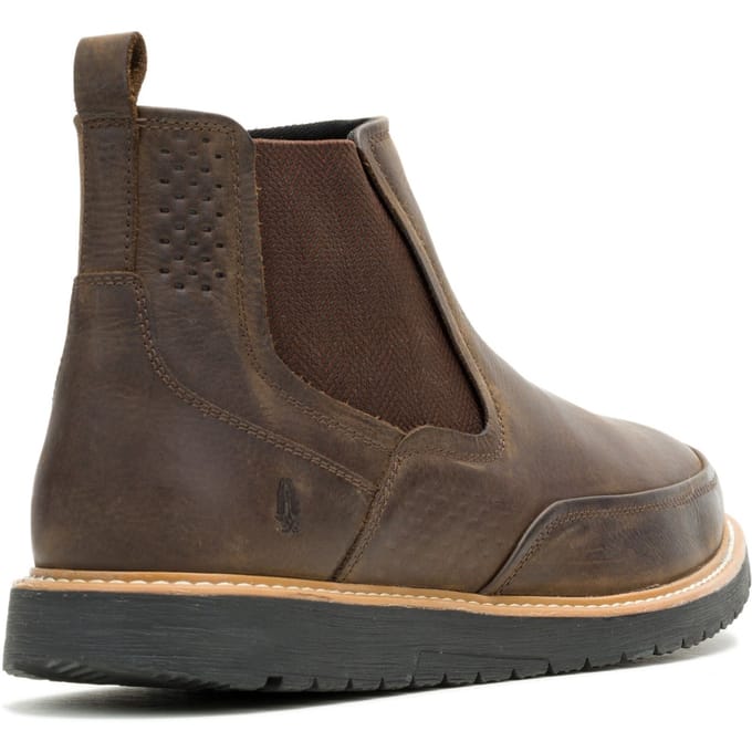 Hush Puppies Jenson Leren Mannen Bruine Boots