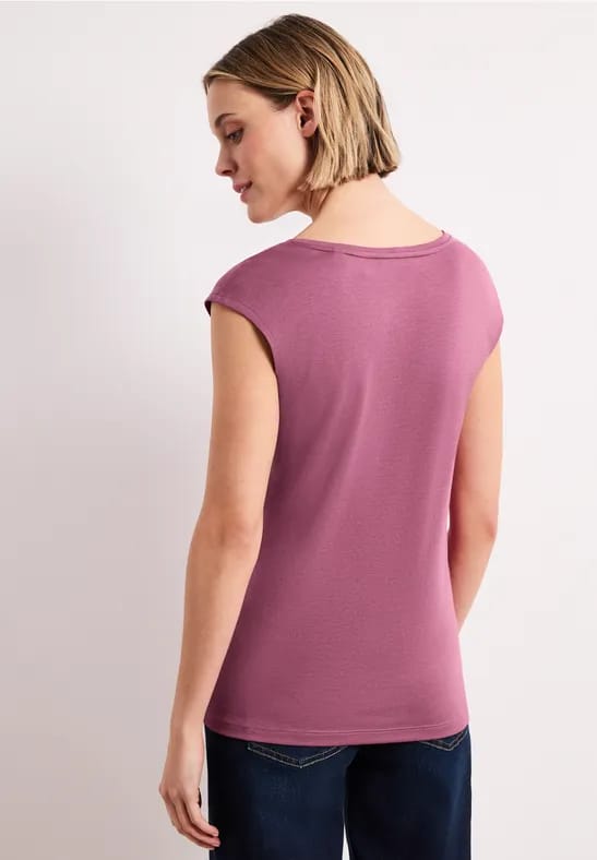 Shirt met knoopdetail