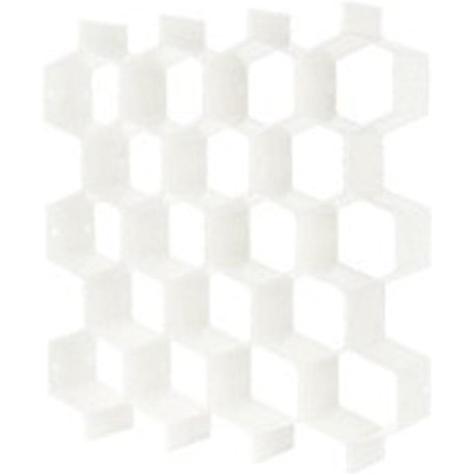 8 stuks Honingraat Kast Lade Ondergoed Sokken Compartiment Opberg Organizer Container (wit) White white