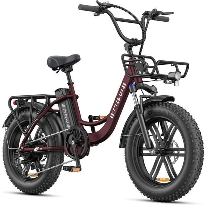 Vélo électrique - ENGWE - L20 BOOST - 20 pouces - Autonomie 140 km - Moteur 250 W rouge