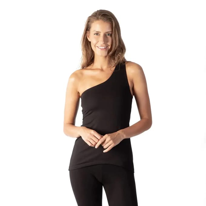 Asymmetrische tanktop voor dames Yogaessential Shakti