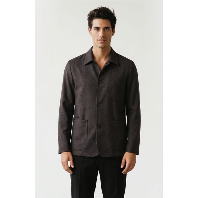 Paul Smith 4btn Casual Jkt Dark Brown Taglia: S | Blazers Outlet | Uomo | Marrone
