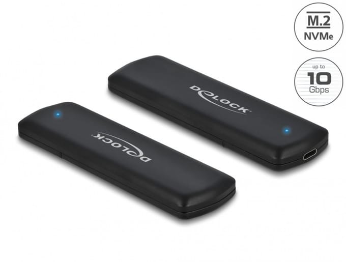 Delock External Enclosure for M.2 NVMe PCIe SSD with USB Type-C™ female - tool free