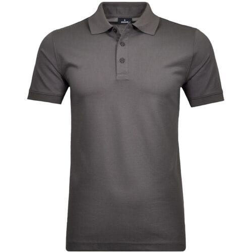 Ragman Piqué Poloshirt Uni No Logo Leisteen / male