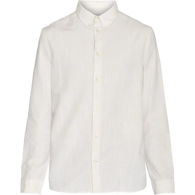 Linnen overhemd KnowledgeCotton Apparel Gots Vegan