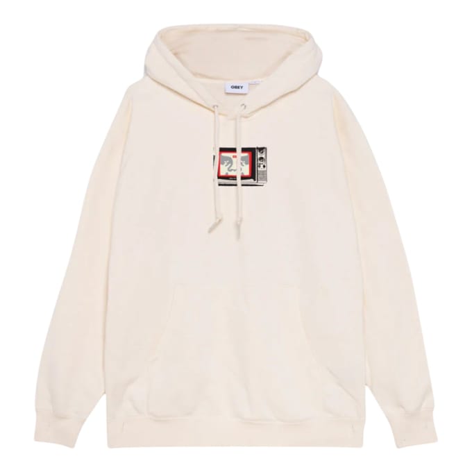 Vrouwen Obey TV premium pullover fleece - ongebleekt