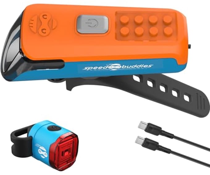 Fietslamp voor Kinderfiets - StVZO-goedgekeurde LED Lamp met USB-C Oplaadfunctie