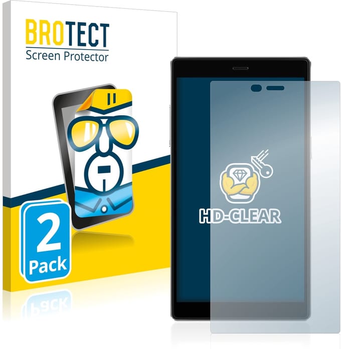 BROTECT - Screenprotector voor GlocalMe G4 Pro - Folie Beschermfolie transparant 2 Stuks