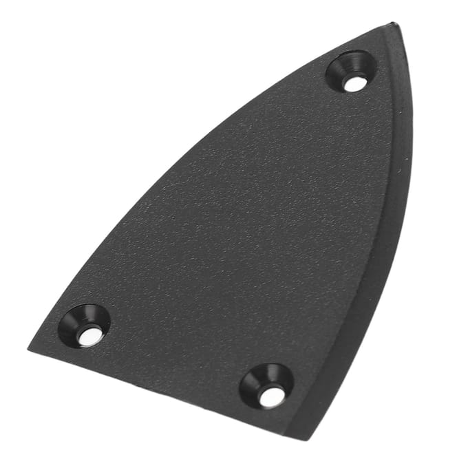 Driehoekige Truss Rod Cover 3 Gaten Plastic voor Bas Akoestische Elektrische Gitaar Vervangingsonderdelen Zwart black