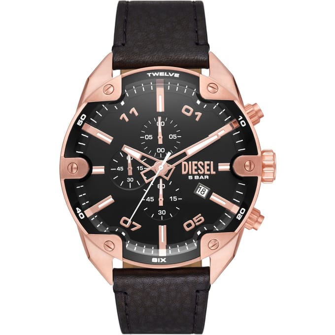 Diesel DZ4607 Herenhorloge 49 mm - Rosékleurig