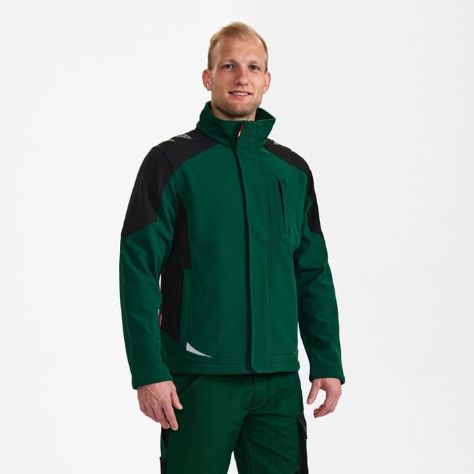 Engel Galaxy softshell jack 8810-229 - Green / Black - M
