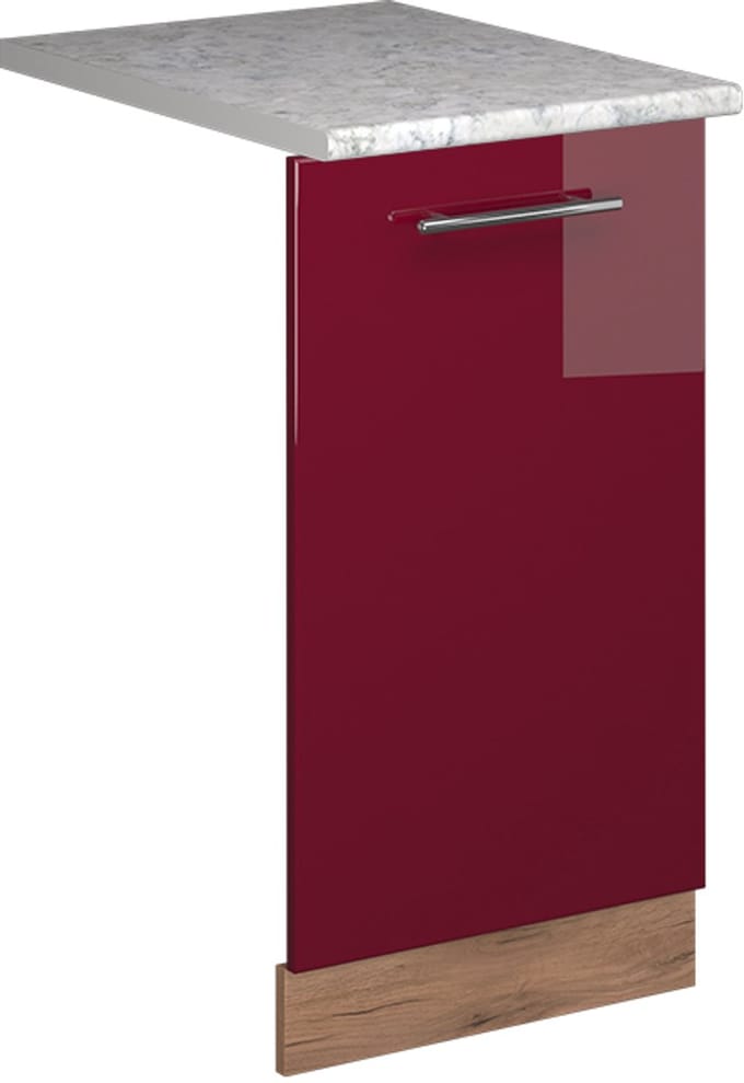 Vicco Fame-Line Vaatwasserfrontpaneel – 45 cm, WB Marmer Bordeauxrode hoogglans
