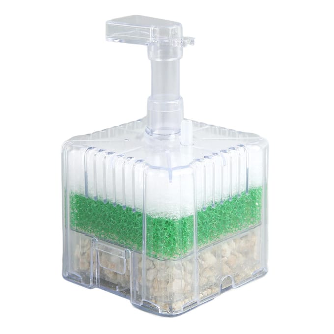 Filtre Éponge d'Aquarium à Air Mini Filtration Multicouche Éponge Biochimique pour Aquarium white