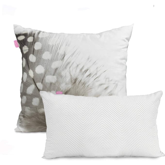 Set van 2 kussenhoezen Licht | Happy Friday