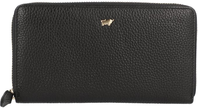 Braun Büffel Asti Portemonnee RFID-bescherming Leer 19 cm - Dames - Horizontaal - schwarz