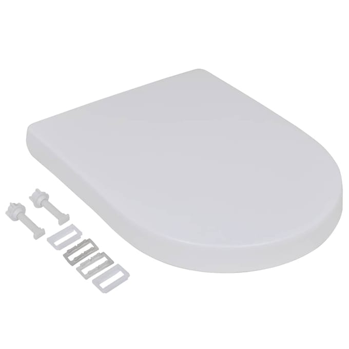 vidaXL - Toiletbrillen - met - soft-close - deksels - 2 - st - kunststof - wit