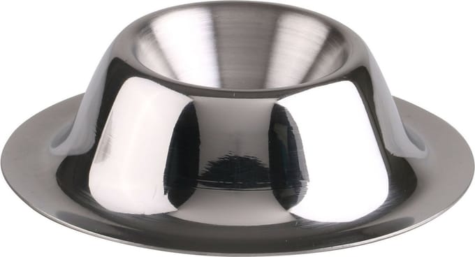Urban Living Eierdopjes - zilver - RVS /metaal - Dia 8 cm - brede onderzijde