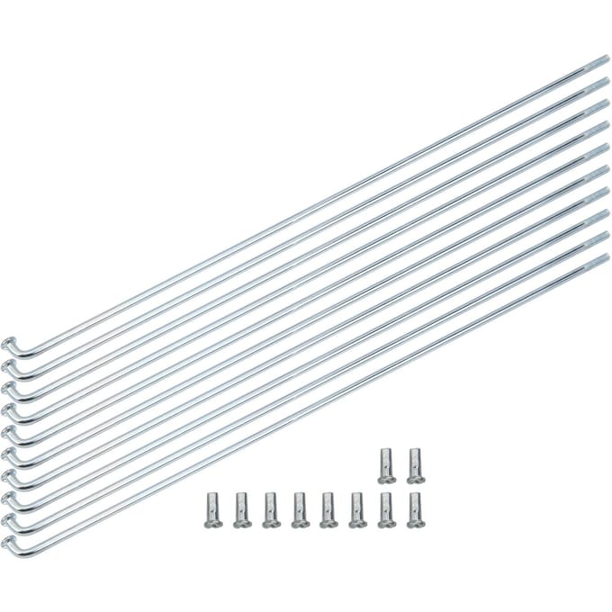 10 stuks 13G 2.2mm Fietsspaken IJzer Mangaan Spaken Fiets Driewieler Accessoires white