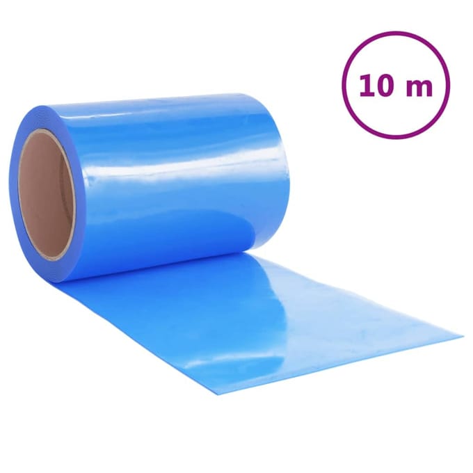 vidaXL - Deurgordijn - 300x2,6 - mm - 10 - m - PVC - blauw