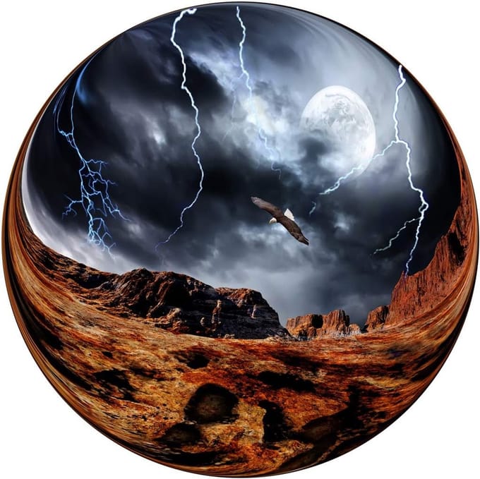 Ronde Puzzel - 1000 Stukjes - Ontspanning Thuis - Stimuleert Creativiteit - 686 cm Diameter - Grijs