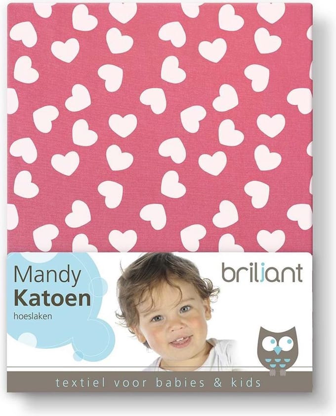 Kinderhoeslaken Mandy 60x120cm