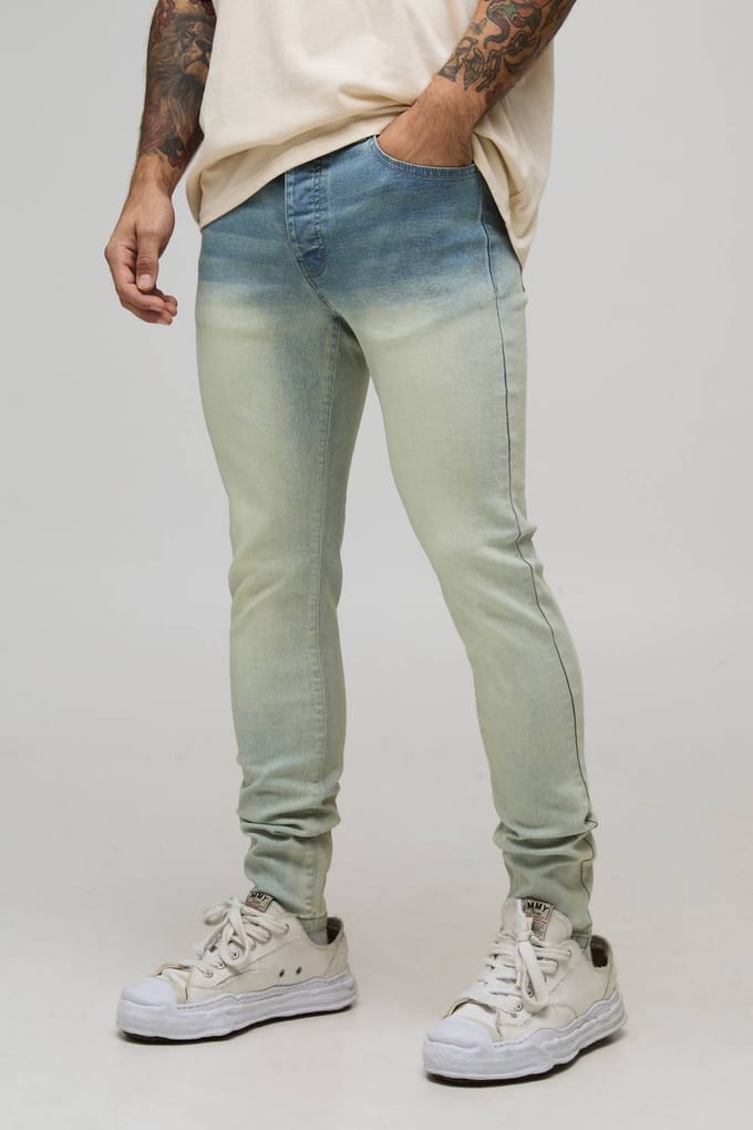 Skinny Stretch Fit gewassen jeans | Stonewash | Size 30R