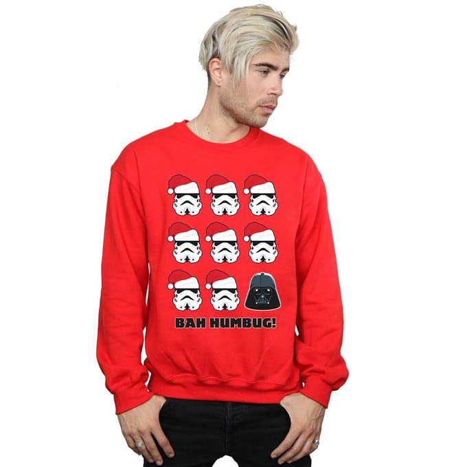 Star Wars Heren Kerstmis Humbug Sweatshirt (Rood)