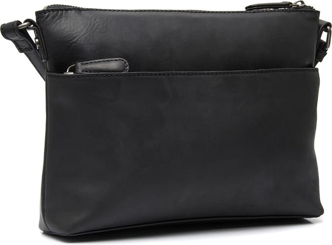 Chesterfield Durban Waxed Pull Up Schoudertas - Zwart