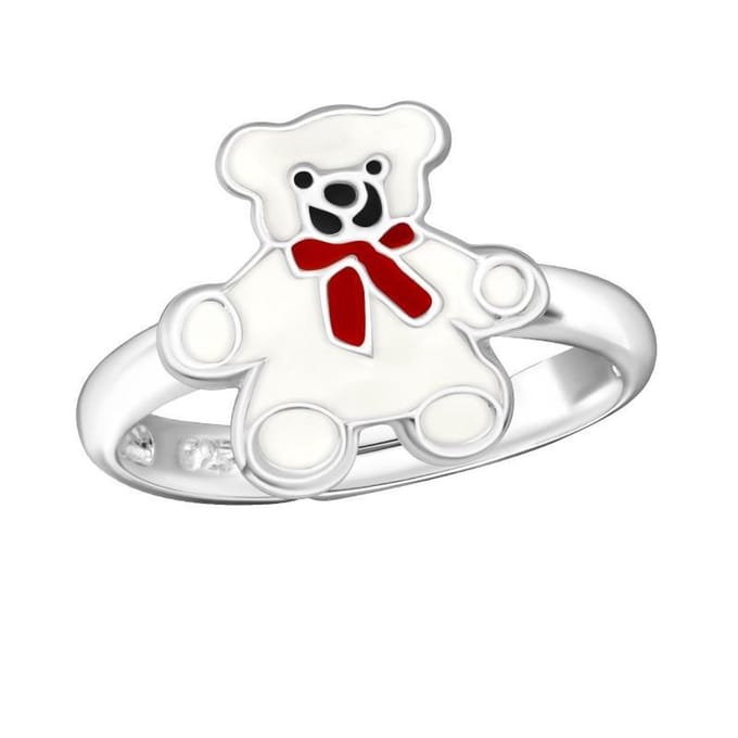 Princess Ring Ade - 925 Zilver E-Coating - Beertje -  Ø10mm - Verstelbaar
