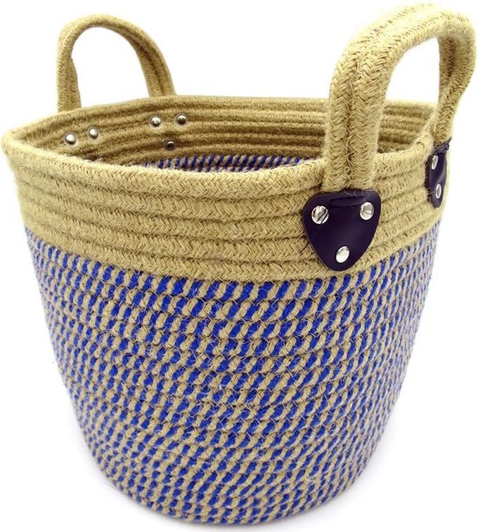 Lavandoux - Mand - Katoen - ø20cm - Naturel/Blauw