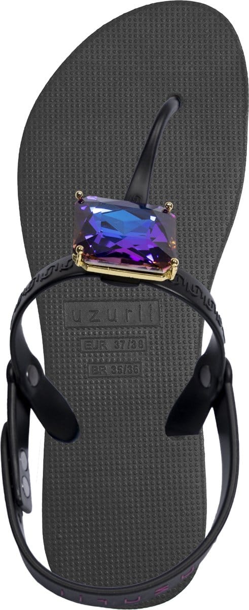 Uzurii | Teenslippers | Dames | Zwart | Maat 41/42