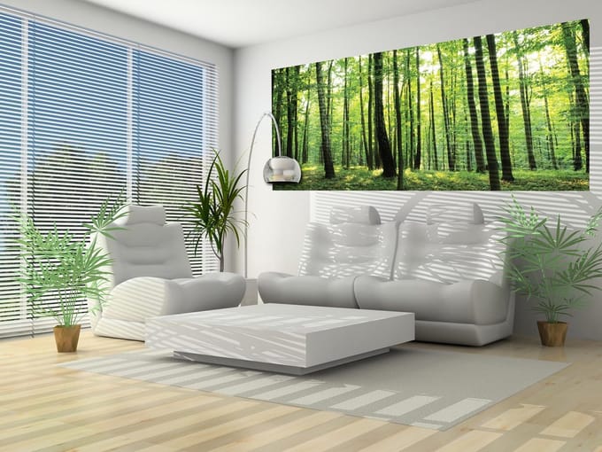 Forest Trees GreenNature Photo Wallcovering