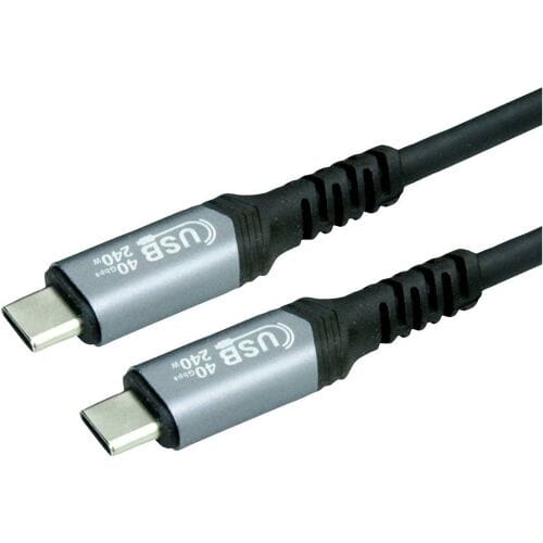 VALUE USB4 Gen3x2 Kabel, C-C, M/M, 8K UHD-2, 40Gbit/s, 240W, zwart, 1 m