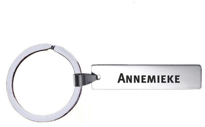 Sleutelhanger Met Naam - Annemieke - RVS