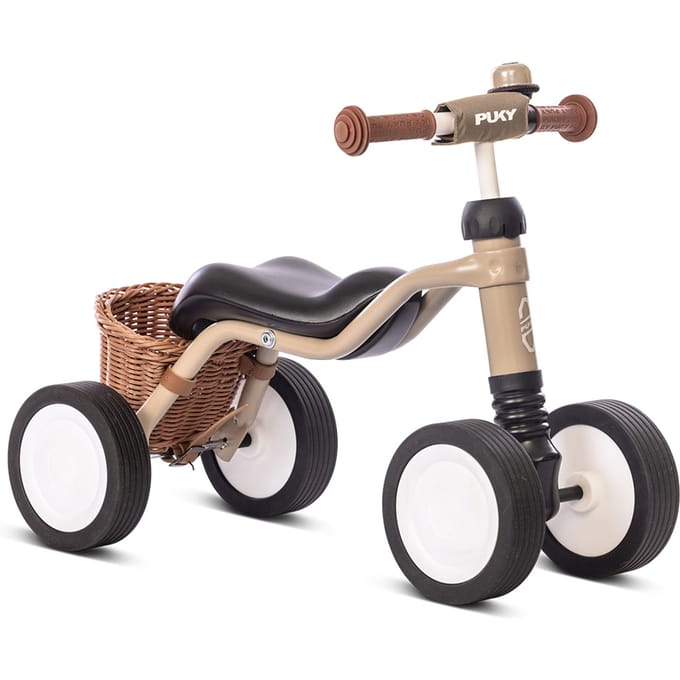 Loopfiets - Puky Wutsch - Beige - Met mandje en fietsbel - Vanaf 1,5 jaar