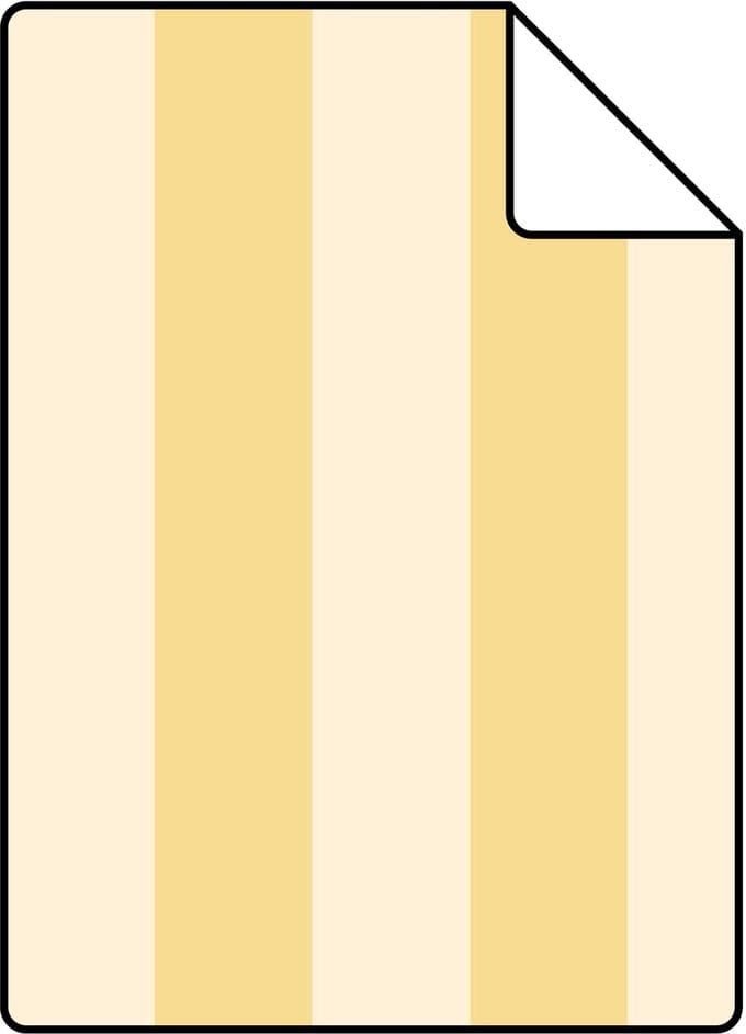 Proefstaal ESTAhome behang strepen geel - 26.5 x 21 cm - 132156-S