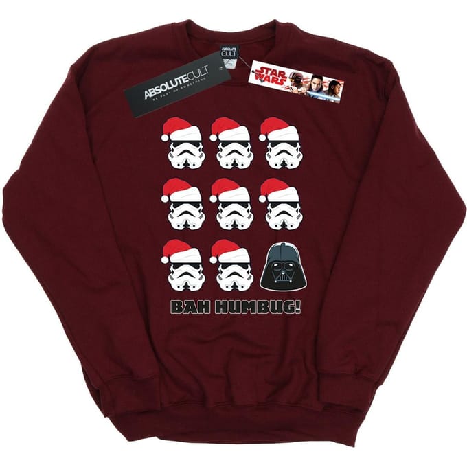 Star Wars Heren Kerstmis Humbug Sweatshirt (Bourgondië)
