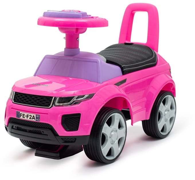 Baby Mix Prime SUV loopauto roze eco-leer - Loopfiets