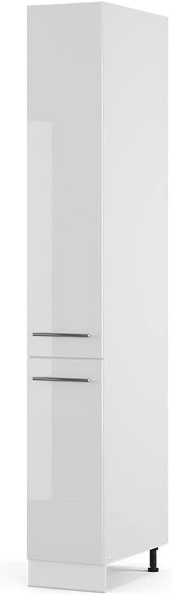 Hoogglans Witte Keukenkast 30 cm - Slank Design voor Kitchenette en Keuken
