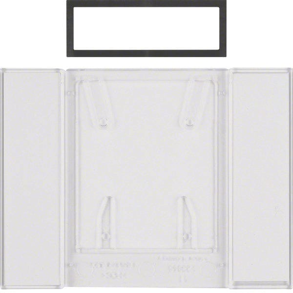 Hager Berker B.IQ 4-Knoppenveld Transparant Helder - 75900081